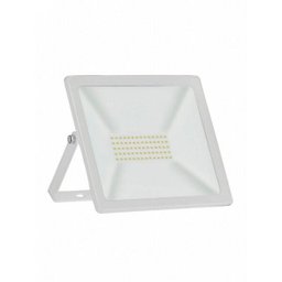 Refletor Holofote Branco Led Tr Slim 50w 3000k Taschibra - 1