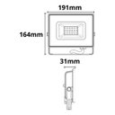 Ver imagem 3 de Refletor Holofote Branco Led Tr Slim 50w 3000k Taschibra