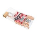 Ver imagem 1 de Kit 3 Pçs Cozinha Edal Colher Bate-bife Esteirinha Madeira