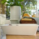 Ver mais imagens de 5 Travessas Brancas de Porcelana 29x20x5cm Retangulares Línea Refratário para Gratinados