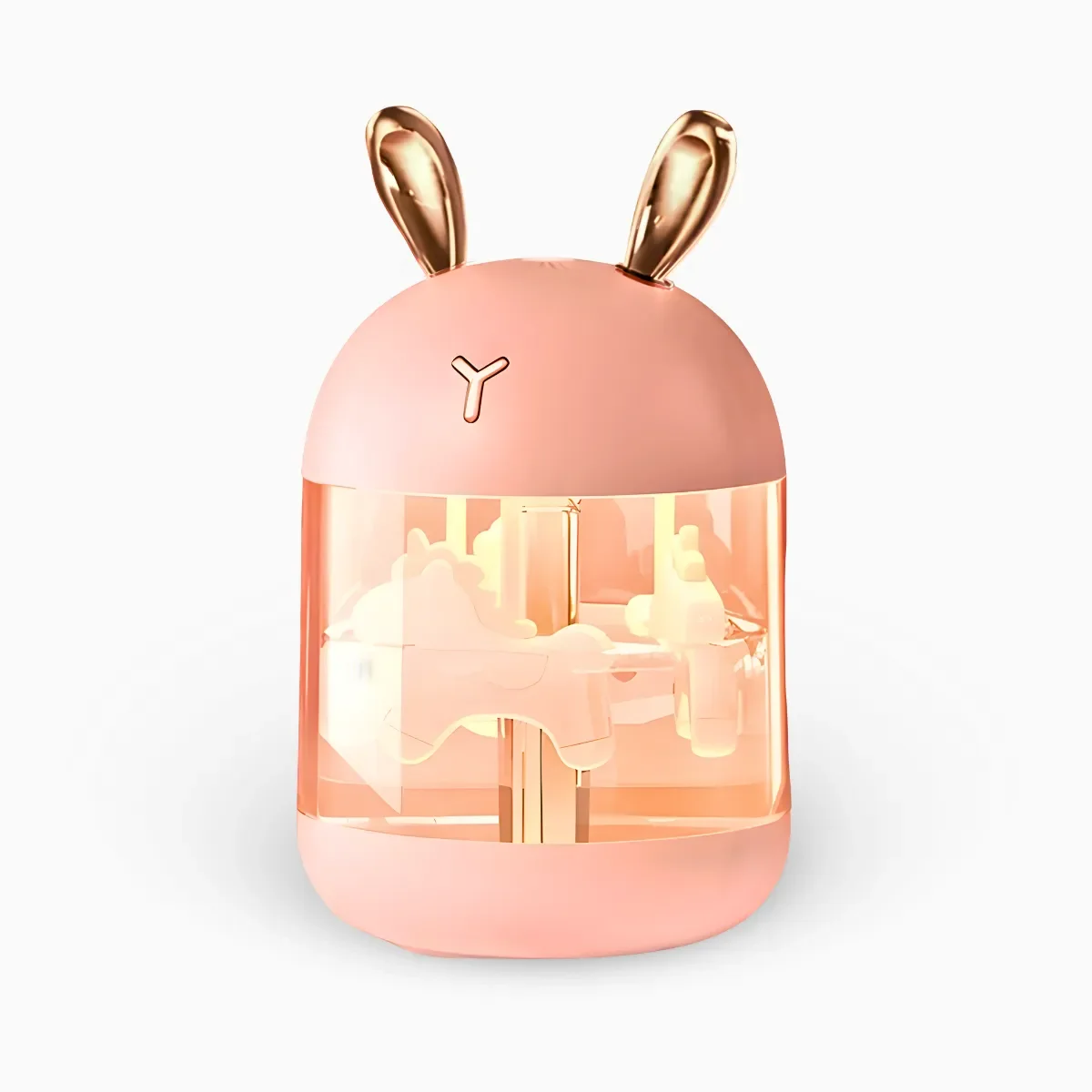 Umidificador Encantador Carrossel Luz Suave Led (rosa)
