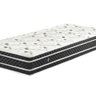 Cama Box Baú Solteiro Colchão Molas Ensacadas + Box Sintético Preto 65x88x188 - Preto - 2