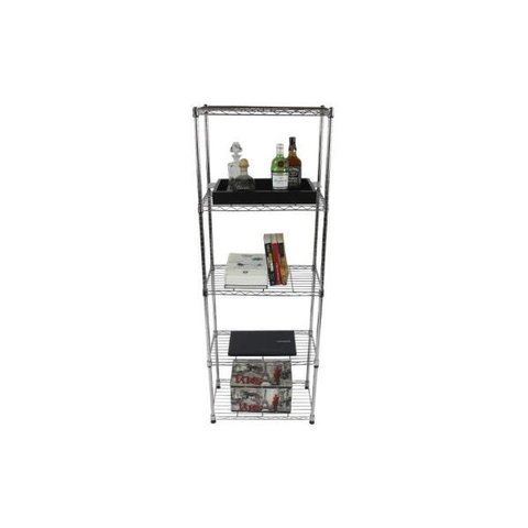 Estante de Aço Cromado com 5 Prateleiras Rack Aramados 1012