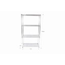 Ver imagem 3 de Estante de Aço Cromado com 4 Prateleiras Rack Aramados 1017