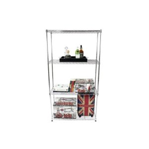 Estante de Aço Cromado com 4 Prateleiras Rack Aramados 1017