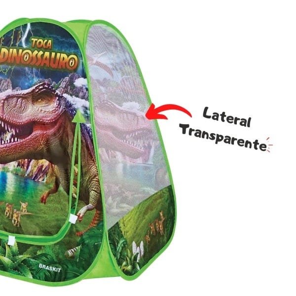 Barraca Toca Infantil Instantânea do Dinossauro T-rex - Braskit - 2