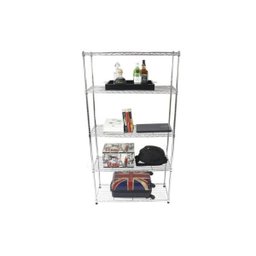 Estante de Aço Cromado com 5 Prateleiras Rack Aramados 1018 - 1