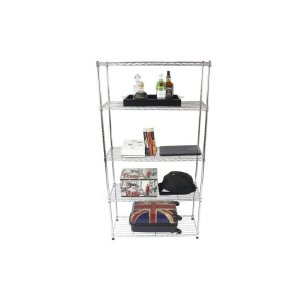 Estante de Aço Cromado com 5 Prateleiras Rack Aramados 1018