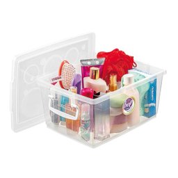 Caixa Organizadora com Trava Cristal 7,5L 15cm-Ordene - 1