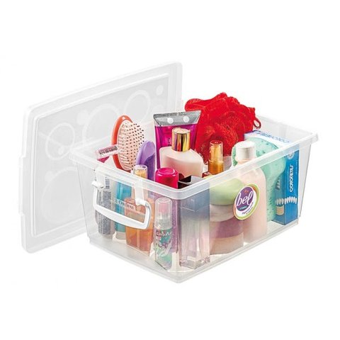 Caixa Organizadora com Trava Cristal 7,5L 15cm-Ordene