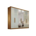 Ver imagem 1 de Guarda Roupa 6 Portas (2 C- Espelho) e 6 Gavetas Rizon-linea Cumaru-fendi - Novo Horizonte