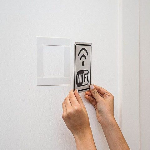 Fita Adesiva Dupla Face Branca de 1 Metro e 2,4 Cm de Largura-ordene