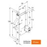 Fechadura Stam 950 (G) Correr Externa RQ1 Quadrada Inox - 4