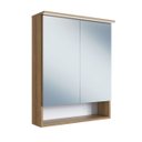 Ver imagem 3 de Armário Espelheira Banheiro 60cm 2 Portas e Iluminação Led Mel Es8040