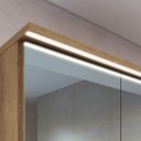 Ver imagem 2 de Armário Espelheira Banheiro 60cm 2 Portas e Iluminação Led Mel Es8040