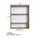 Ver imagem 7 de Armário Espelheira Banheiro 60cm 2 Portas e Iluminação Led Mel Es8040