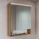 Ver imagem 1 de Armário Espelheira Banheiro 60cm 2 Portas e Iluminação Led Mel Es8040