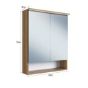 Ver imagem 6 de Armário Espelheira Banheiro 60cm 2 Portas e Iluminação Led Mel Es8040