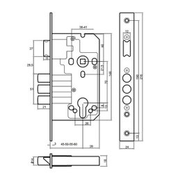 Fechadura Stam 3200 Externa 3 Pinos Espelho Black Multiponto - 2