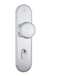 Fechadura Stam 1601/08 Fixa 1 Lado Espelho Cromado Externa - 1