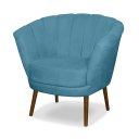 Ver imagem 5 de Kit 02 Poltrona Pétala Flor Decorativa Suede Azul Claro