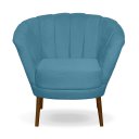 Ver imagem 2 de Kit 02 Poltrona Pétala Flor Decorativa Suede Azul Claro