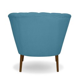 Kit 02 Poltrona Pétala Flor Decorativa Suede Azul Claro - 6