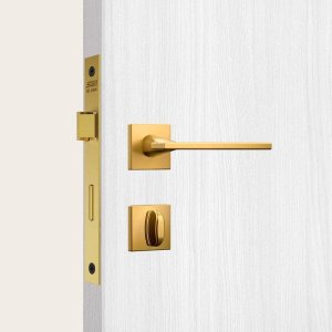 Fechadura Stam Classic 3000 Antares Rq1 Gold Banheiro 40mm