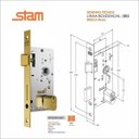 Ver imagem 3 de Fechadura Stam Classic 3000 Antares RQ1 Gold Externa 40mm