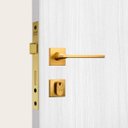 Ver imagem 1 de Fechadura Stam Classic 3000 Antares RQ1 Gold Externa 40mm