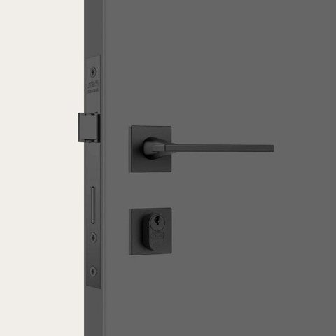 Fechadura Stam Classic 3000 Antares Rq1 Black Externa 40mm