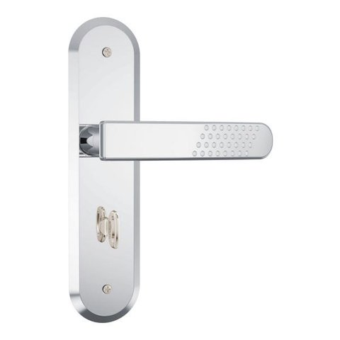 Fechadura Stam 1820/21 Espelho Inox para Banheiro broca 40mm