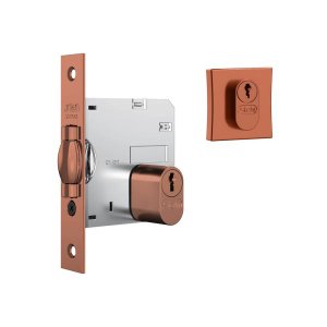 Fechadura Stam Pivotante 1005 Rolete Quadrado Rose Buz 85mm
