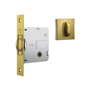 Ver imagem 1 de Fechadura Stam 1025 Pivotante para Banheiro Quadrada Dourado
