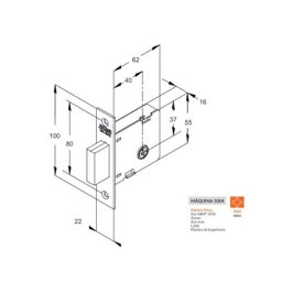 Kit Stam 800 Pivotante Trinco Rolete RQ1 Black Tetra Chave - 3