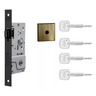 Fechadura Stam Porta Pivotante Rolete 800 Tetra Chave Roseta Quadrada Antique Broca 40mm - 1