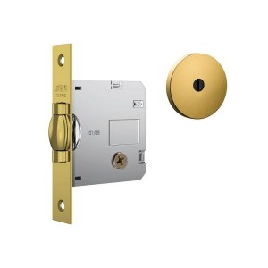 Fechadura Stam 1005 Pivotante Tetra Chave Redonda Gold