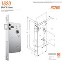 Ver imagem 2 de Fechadura Banheiro Inox 55mm Stam 1620/09