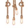 Luminária de Corda de sisal do vintage lâmpada pendente retro industrial lâmpada pendurada criativo  - 6