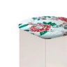 Puff Baiqui 100% MDF C/ Tampo de Abrir Estofados Belize Floral Off White OOL Dalla Costa - 2
