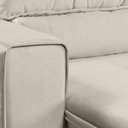 Ver imagem 4 de Sofá Luna 4 Lugares Retrátil Reclinável Veludo Luxo 1,80m