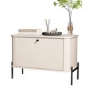 Ver imagem 1 de Mesa de Cabeceira Tucupí Off White Preto Jb Bechara