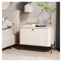 Ver imagem 2 de Mesa de Cabeceira Tucupí Off White Preto Jb Bechara