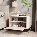 Ver imagem 3 de Mesa de Cabeceira Tucupí Off White Preto Jb Bechara