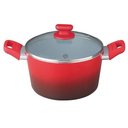 Ver imagem 3 de Jogo de Panelas Antiaderente MasterChef Oficial 6 Peças Com Colher - Vermelho