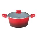 Ver imagem 2 de Jogo de Panelas Antiaderente MasterChef Oficial 6 Peças Com Colher - Vermelho