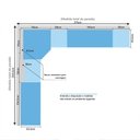 Ver imagem 6 de Quarto de Canto Casal com Guarda Roupas com Espelho e Mesas de Cabeceira Paris Luciane Móveis