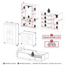 Ver imagem 5 de Quarto Infantil Completo com Minicama Montessoriana Sonho Multimóveis MP4886 Off White Off White