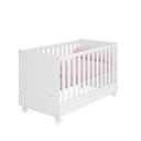 Ver imagem 1 de Kit Quarto de Bebê Doce Sonho com Berço Mini Cama Cômoda Sapateira e Colchão D18 130x70 Movellu