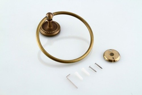 Pendurador de Toalha Argola Vintage Retrô Bronze Antigo - 3